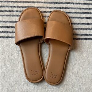 Target A New Day Brown Slide Sandals